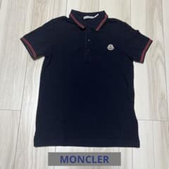 MONCLER ポロシャツ ネイビー レッドライン - メルカリ