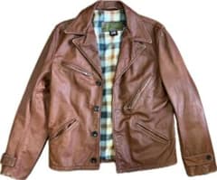 希少　USA製 Schott Perfecto レザージャケット 茶　チェックM 希少 USA製 Schott Perfecto レザージャケット 茶 チェックM - メルカリ