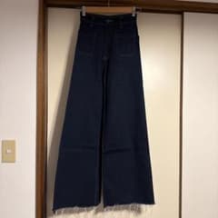 ダークブルーワイドレッグデニムのサムネイル