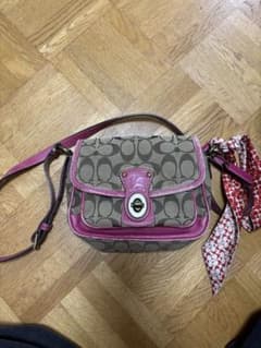 Coach ショルダーバッグ グレー/ピンクのサムネイル