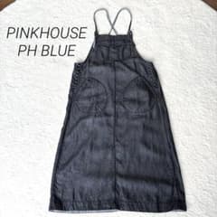 美品 希少】ピンクハウス PH BLUE デニムジャンパースカート