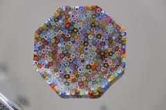 ベネチアンガラス ミルフィオリ プレート 皿 江波冨士子/黒木国昭/藤田喬平 ベネチアンガラス ミルフィオリ プレート 皿 江波冨士子/黒木国昭/藤田