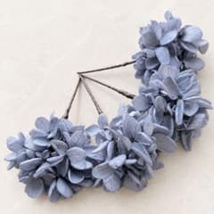 パープルブルー♡紫陽花ヘアパーツ4本セットのサムネイル