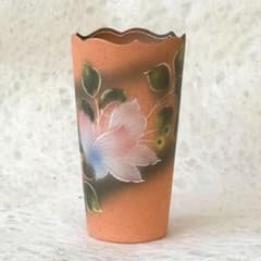 有田焼 タンブラー フリーカップ コップ 彩磁焼締め 花 赤 湯飲み 和食器のサムネイル