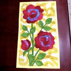 ハワイアンキルトタペストリー　薔薇のサムネイル