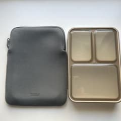 FOODMAN 600グレー 弁当箱 ケース付き⭐️美品のサムネイル