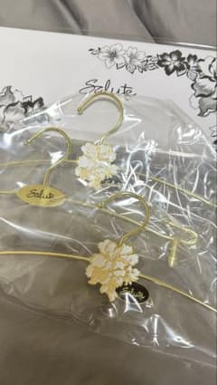 新品⭐︎ サルート ノベルティ ランジェリーハンガー 3本セット - メルカリ