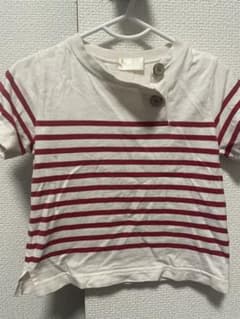ボーダー 半袖Tシャツ レッド 90cmのサムネイル
