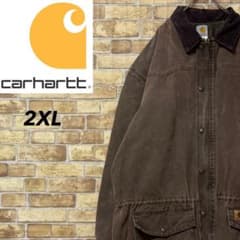 カーハート　ダック地　ウエスタンヨークジャケット　ビッグシルエットC52　2XL カーハート ダック地 ウエスタンヨークジャケット ビッグシルエットC52