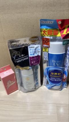 Biore UV 아쿠아리치 선크림 젤 & 프로 디펜스 세트