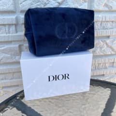 ディオール　ノベルティ　ベロア　ブラック　ポーチ　　箱付き正規品 Dior ノベルティ ポーチ ブラックベロア - メルカリ