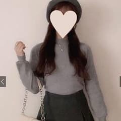 【未使用】GRL カシミヤタッチハイネックニットトップス [cu233]のサムネイル