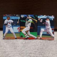 2019Calbee侍山田、ノーマルバレンティン、村上カード3枚セットのサムネイル