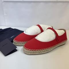 PRADA espadrille red flat shoes