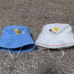 ミキハウス　ベビー帽子2セット　48  54のサムネイル