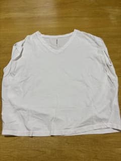 MARLENE JOBERT ホワイト Vネック 半袖 Tシャツのサムネイル