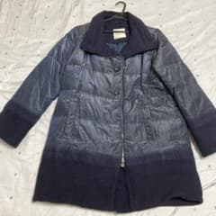 VIOLANTI piumino ネイビー イタリア製高級グースダウン L - メルカリ