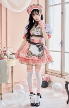 Malymoon マリームーンバレンタイン ピンクマカロンメイド コスプレ
