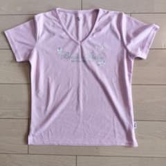 FILA☆ 半袖 Vネック Tシャツ ライトピンク Mサイズのサムネイル