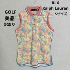 新品 Polo Ralph Lauren ノースリーブ　rlx sサイズ 訳あり美品】RLX Ralph Lauren 花柄 ポロシャツ ノースリーブ - メルカリ