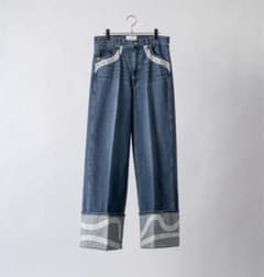 soerte ワイドストレートロールアップデニムのサムネイル