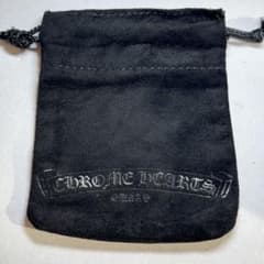 クロムハーツ 革袋 レザーポーチ 巾着 保存袋 中サイズ 9×11センチ ②