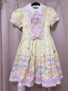 Antique Cat Dessert Landワンピース ロリータ スイーツ柄 - メルカリ