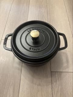 使用回数2回 STAUB La Cocotte 22cm 両手鍋 ブラック - メルカリ