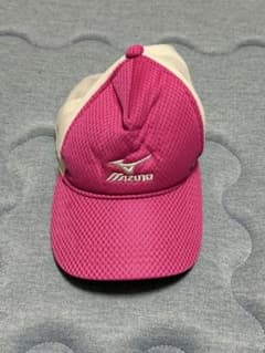 MIZUNO ミズノ キャップ ピンク×ホワイト メッシュのサムネイル