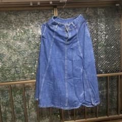 デニムロングスカート ボタン付きのサムネイル