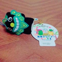 シーサーの携帯クリーナーストラップのサムネイル