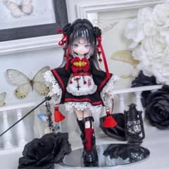 ブラインドドール アウトフィット ドール服 ドレス レース 1/12-E201