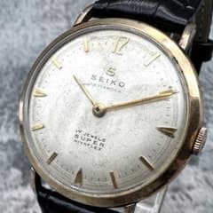 1950s SEIKO SUPER 17石 14k 手巻き 腕時計 - メルカリ