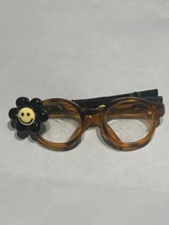 メガネモチーフ ヘアピン スマイル フラワーのサムネイル