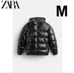 ZARA ブラック ダウンジャケット Mのサムネイル