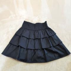 ♡BURBERRY BLUE LABEL♡ 2段フリルスカート36 BURBERRY BLUE LABEL ブラック フレアスカート 36 - メルカリ