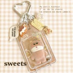 じゃらじゃらホルダー キーホルダー むにゅ パッケージ風キーホルダー