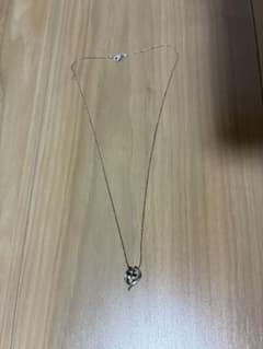 ハート型ペンダント ネックレス シルバーのサムネイル