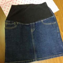 無印マタニティ デニムミニスカートのサムネイル
