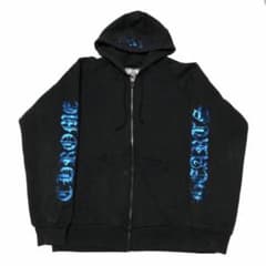 初期 Chrome Hearts クロムハーツ メタリックブルー ジップパーカー