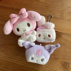 サンリオ マイメロディ クロミ ぬいぐるみ マスコット 3点セットのサムネイル