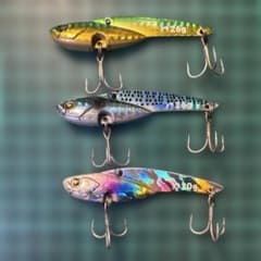 【廃盤激レア】メガバスブランド、ナダの鉄板バイブスパロー26g×2、20g×1のサムネイル