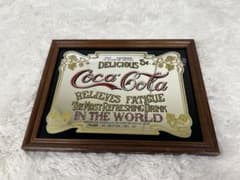 ◆ Coca-Cola パブミラー　状態A ビンテージ パブミラー 特大サイズのコカ・コーラ（Coca-Cola