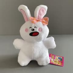 たべっ子どうぶつ　ビスケット柄リボンマスコット　うさぎ　ウサギ　ラビット