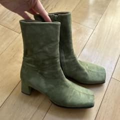 kastane オリーブグリーン スエードブーツのサムネイル