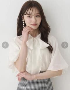 MERCURYDUO マーキュリーデュオ 2WAYシアーリボンブラウスのサムネイル