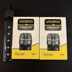【新品】VOOPOO ARGUS E40 4.5mL 0.6Ω カートリッジ2箱のサムネイル