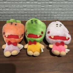 ファンシー 昭和 レトロ とれたて新鮮組 ぬいぐるみ マスコット 3体セット ファンシー 昭和 レトロ とれたて新鮮組 ぬいぐるみ マスコット 3体