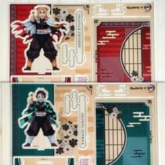 鬼滅の刃 銀だこ 煉獄 炭治郎 ジオラマアクリルスタンド 2点セット 未