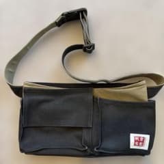 倉敷帆布 ボディバッグ ブラックカーキのサムネイル